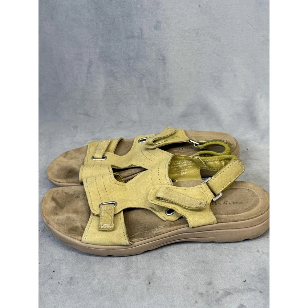 Easy Spirit Shoes Womens Size 6M Leather Sandals Walking Comfort Adjustable‎